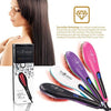 Hair Straightening Brush Heated Ceramic Straightener Comb - Pink - RoyaleUSA