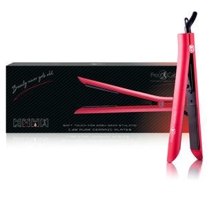 Platinum Genius Heating Element Hair Straightener with 100% Ceramic Plates - Red Scarlet - RoyaleUSA
